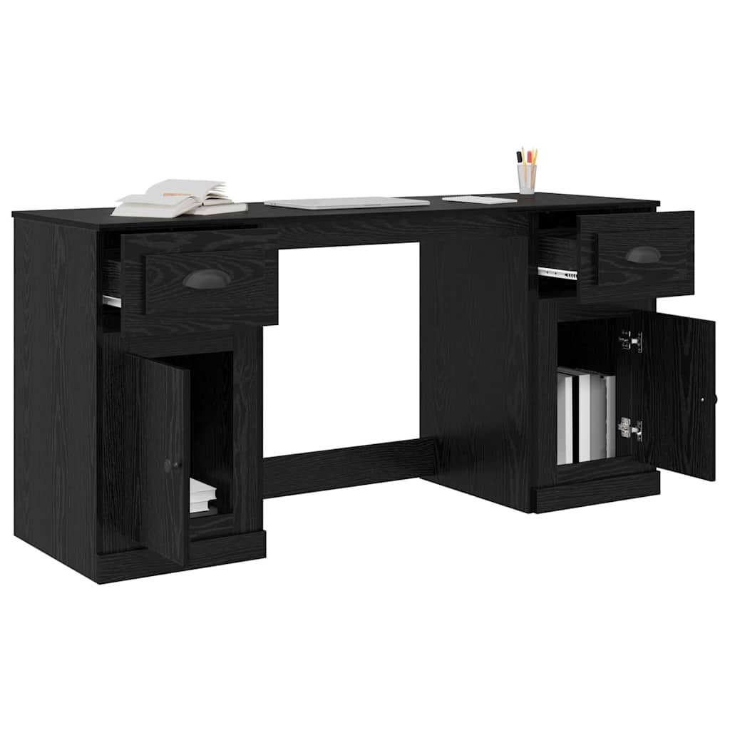 Scrivania con armadietto Rovere Nero 154,5 x 50 x 75 cm 3402679