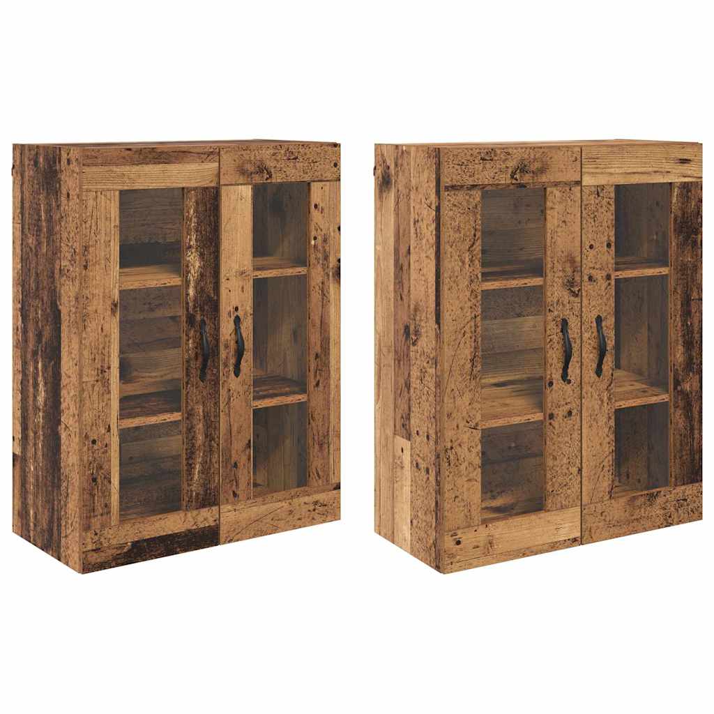 Armadi da Muro 2 pcs Legno vecchio 69,5 x 34 x 90 cm 3402686