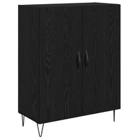 Credenza Rovere Bianco e Nero 69,5 x 34 x 180 cm 3402710