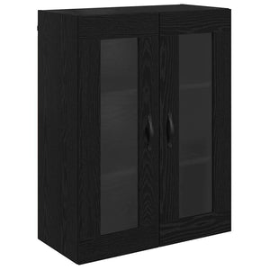 Credenza Rovere Nero 69,5 x 34 x 180 cm Legno multistrato 3402717