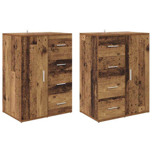 Sideboards Corona 2 pcs Legno vecchio 59 x 39 x 80 cm 3402806