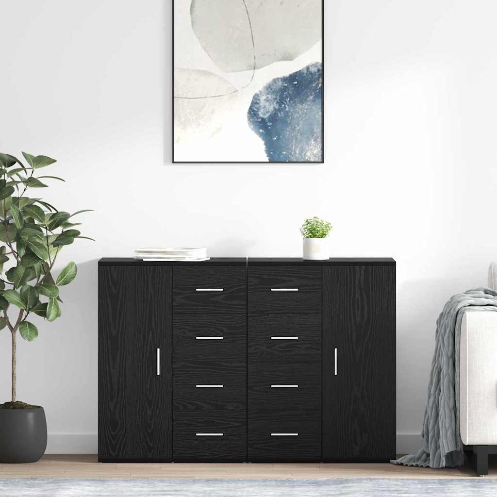 Sideboards Corona 2 pcs Rovere Nero 59 x 39 x 80 cm 3402808