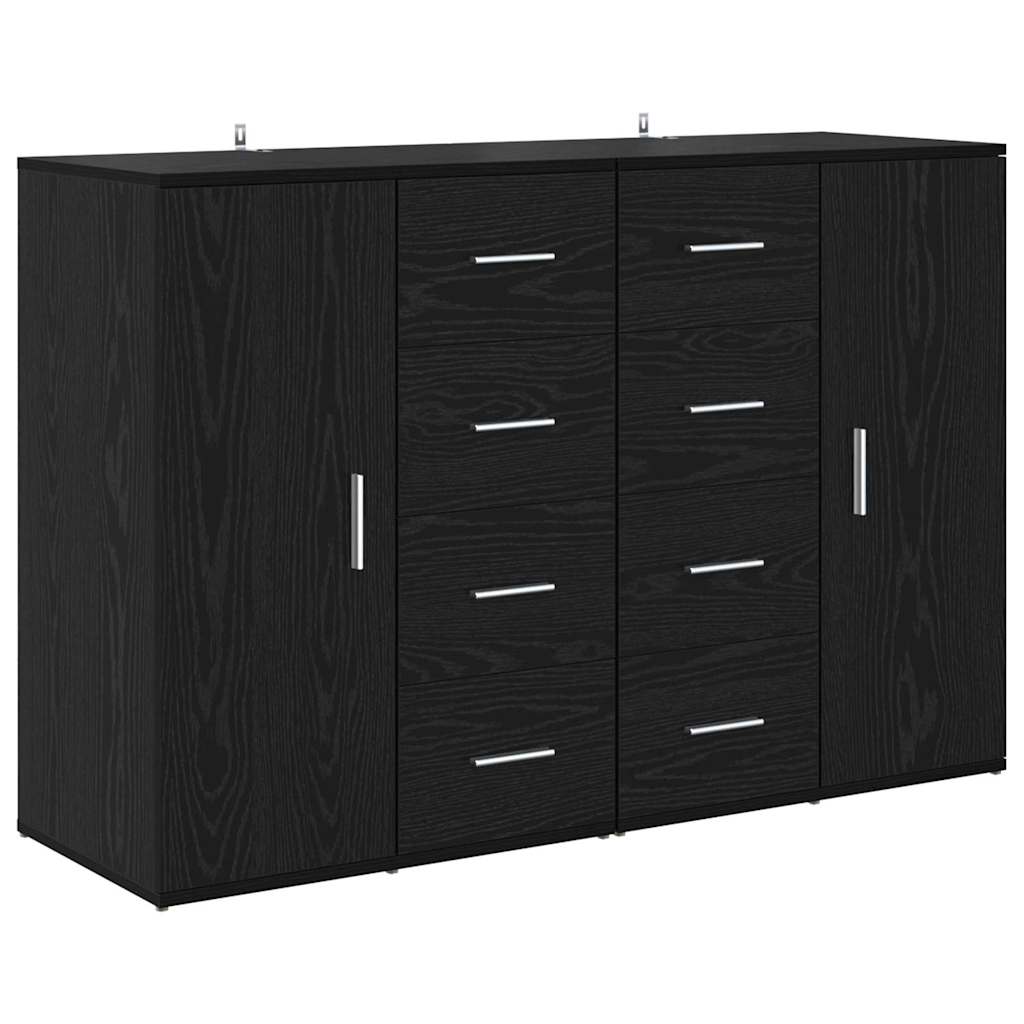 Sideboards Corona 2 pcs Rovere Nero 59 x 39 x 80 cm 3402808