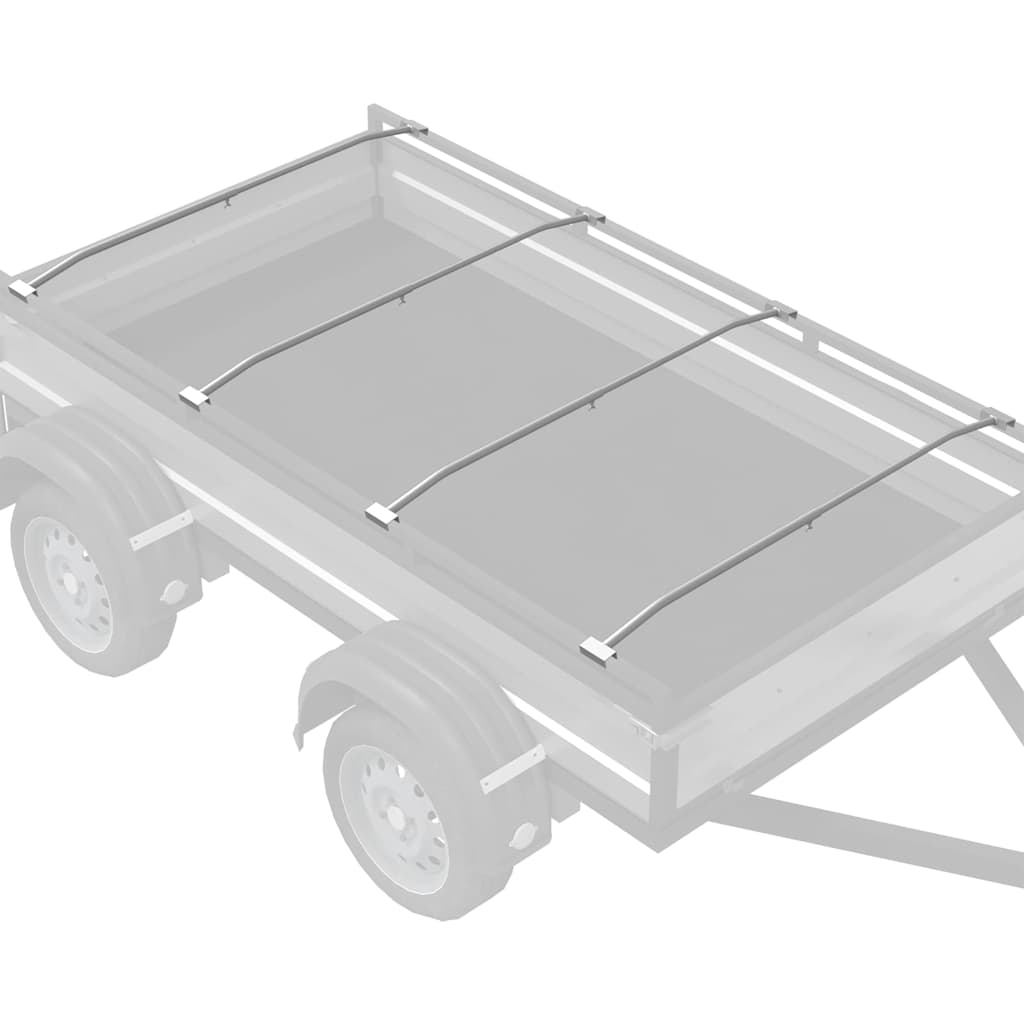 adatto per supporto per telo piatto 4 pcs Argento 100-145 cm 42020521