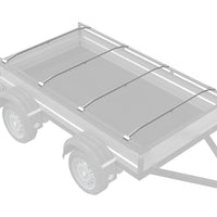 adatto per supporto per telo piatto 4 pcs Argento 100-145 cm 42020521