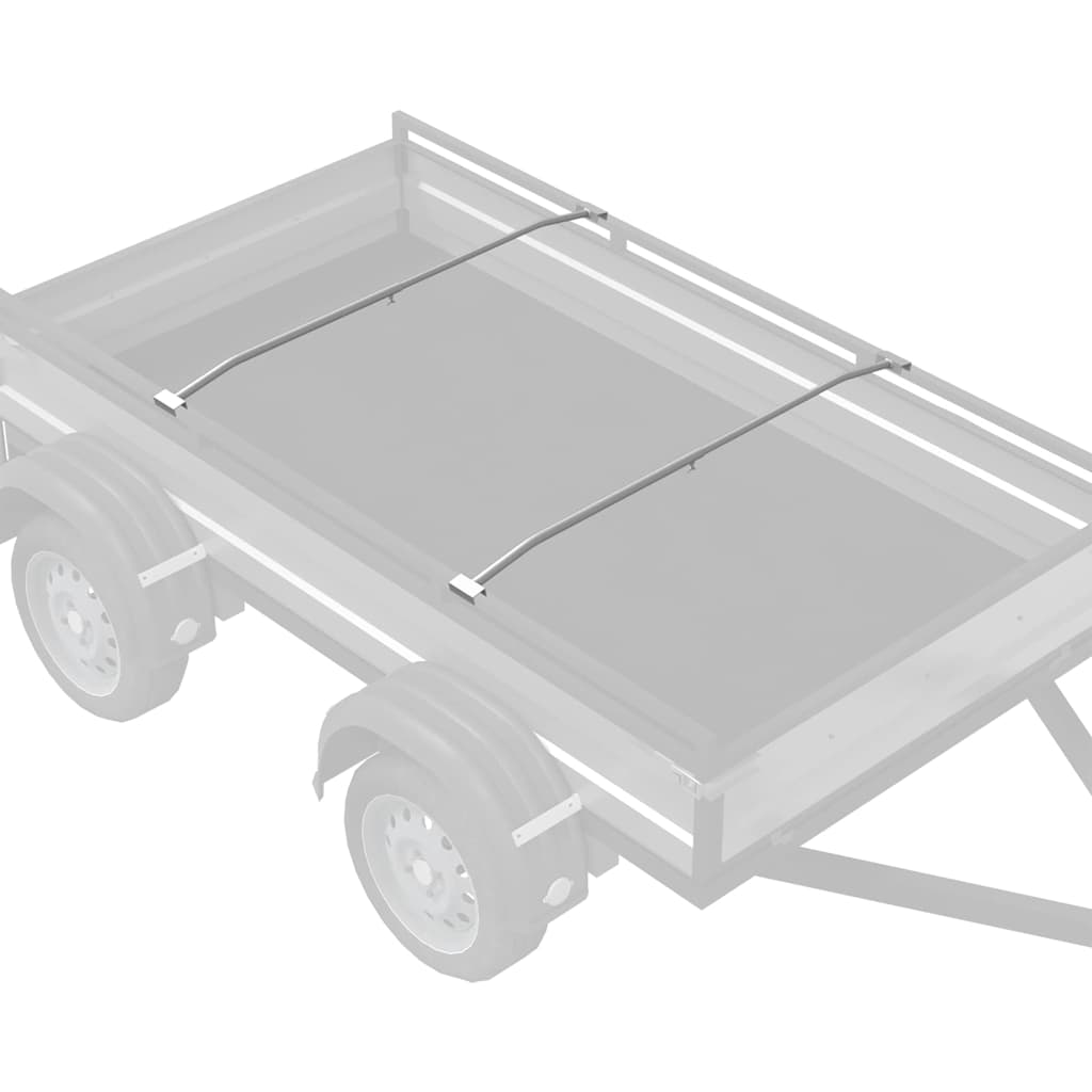 adatto per supporto per telo piatto 2 pcs Argento 130-210 cm 42020522