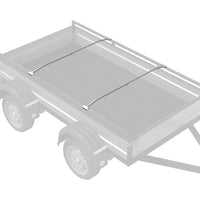 adatto per supporto per telo piatto 2 pcs Argento 130-210 cm 42020522