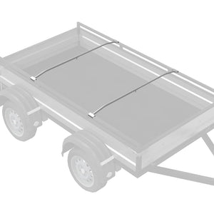 adatto per supporto per telo piatto 2 pcs Argento 130-210 cm 42020522