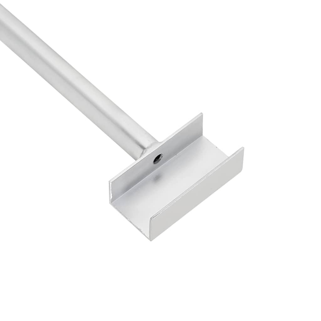 adatto per supporto per telo piatto 3 pcs Argento 130-210 cm 42020523