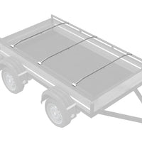 adatto per supporto per telo piatto 3 pcs Argento 130-210 cm 42020523