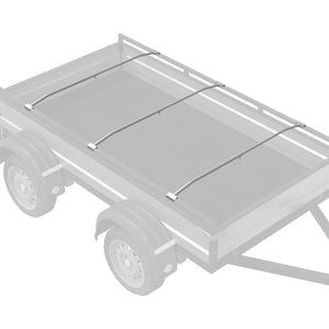 adatto per supporto per telo piatto 3 pcs Argento 130-210 cm 42020523