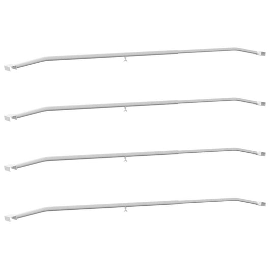 adatto per supporto per telo piatto 4 pcs Argento 130-210 cm 42020524