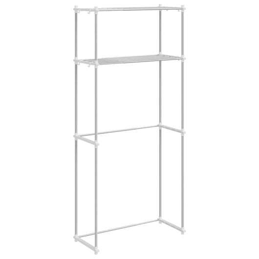 Mensola per lavatrice Bianco 63 x 27 x 136 cm Alluminio 42020138