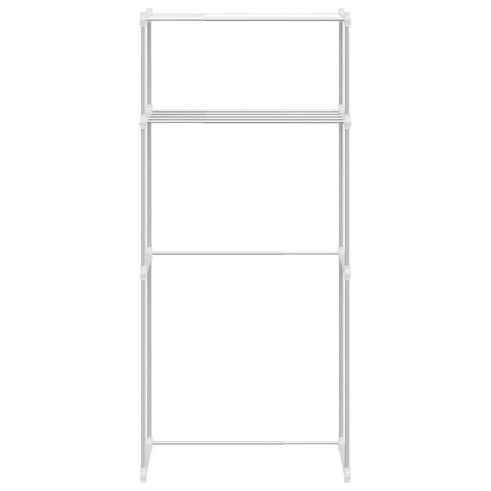 vidaXL Mensola per lavatrice Bianco 63 x 27 x 136 cm Alluminio