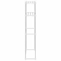 vidaXL Mensola per lavatrice Bianco 63 x 27 x 136 cm Alluminio