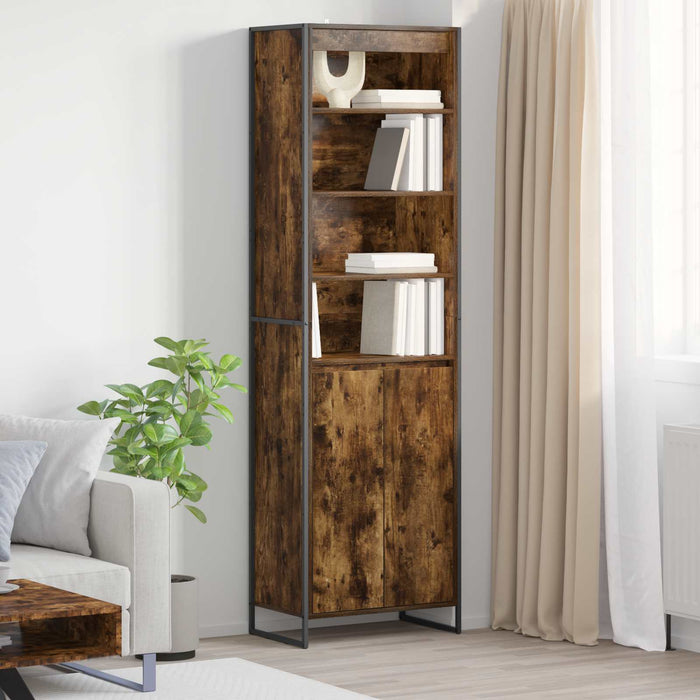 Armadi alti 2 pcs Quercia Fumosa 60 x 36 x 300 cm 3403030