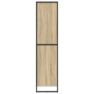 Credenza 2 pz-Set di 2 Buffet-Armadio da cucina Sonoma 81 x 36 x 150.5 cm Legno multistrato