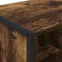 Credenza con cassetto 2 pz-Set di 2 Buffet-Armadio da cucina Quercia Fumosa 81 x 36 x 150.5 cm