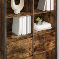 Credenza con cassetto 2 pcs Quercia Fumosa 81 x 36 x 150.5 cm 3403036