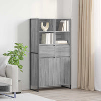 Credenza con cassetto 2 pcs Grigio Sonoma 81 x 36 x 150.5 cm 3403037