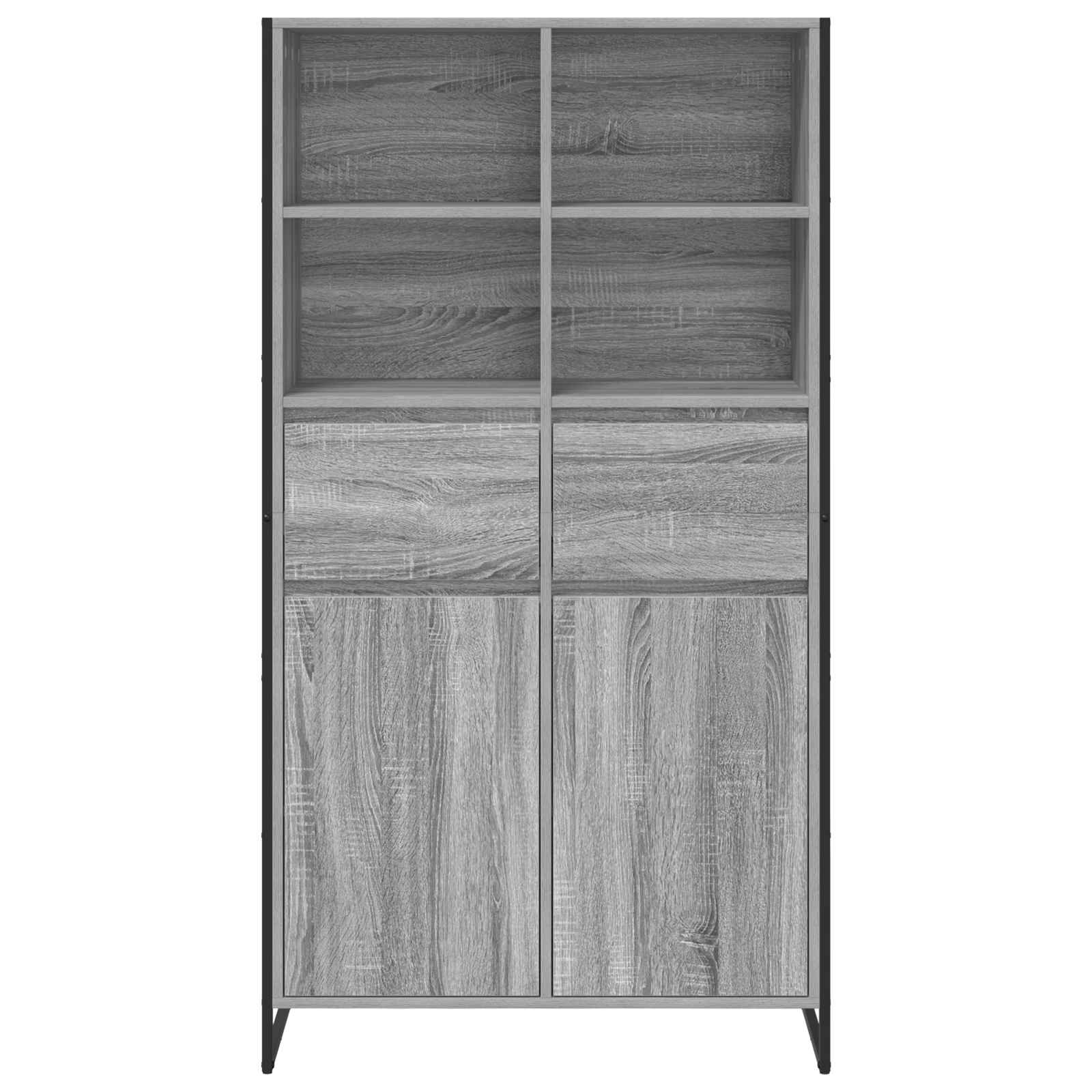 Credenza con cassetto 2 pcs Grigio Sonoma 81 x 36 x 150.5 cm 3403037