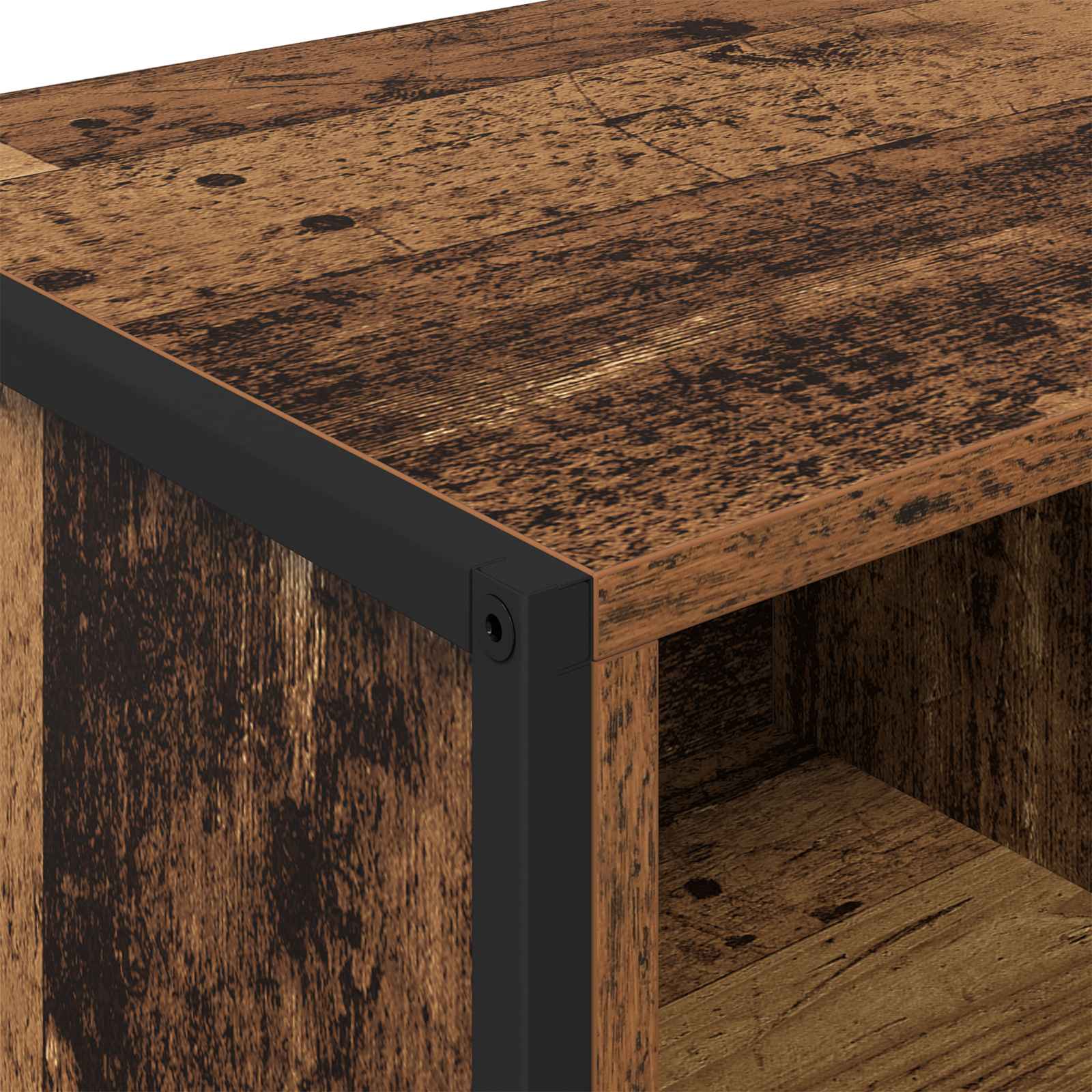 Credenza con cassetto 2 pz-Set di 2 Buffet-Armadio da cucina Legno vecchio 81 x 36 x 150.5 cm