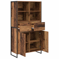 Credenza con cassetto 2 pcs Legno vecchio 81 x 36 x 150.5 cm 3403038