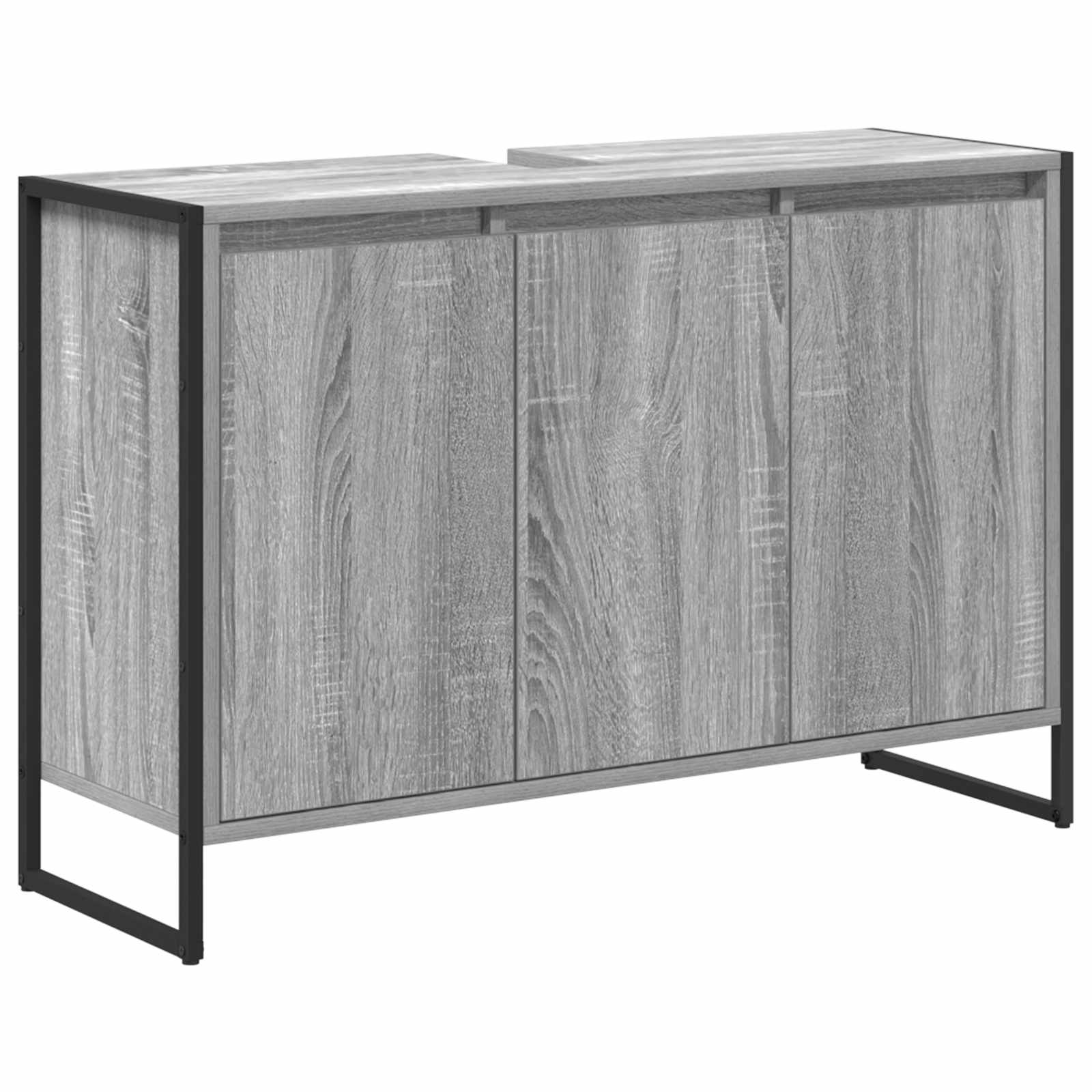 Set di mobili per il bagno Grigio Sonoma Legno multistrato 3403049