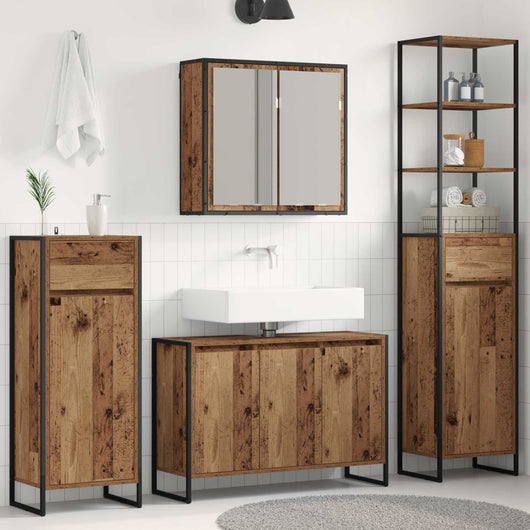 Set di mobili per il bagno Legno vecchio Legno multistrato 3403050
