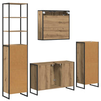 Set di mobili per il bagno Rovere artigianale Legno multistrato 3403051