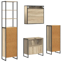 Set di mobili per il bagno Rovere Sonoma Legno multistrato 3403053