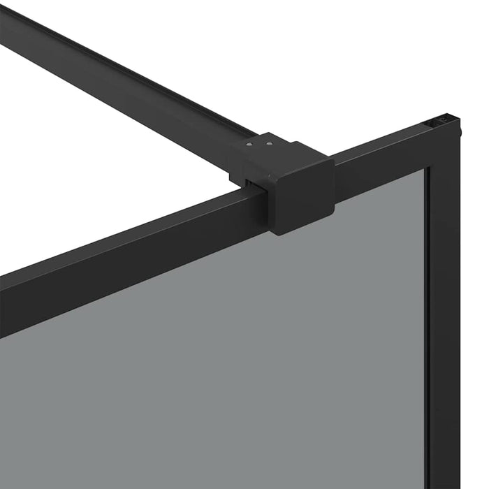 Parete Doccia Walk-in Nero 80 x 195 cm vetro temperato 42022042