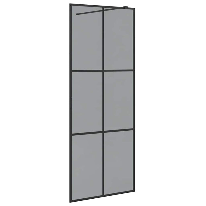 Parete Doccia Walk-in Nero 80 x 195 cm vetro temperato 42022042