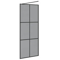 Parete Doccia Walk-in Nero 80 x 195 cm vetro temperato 42022042