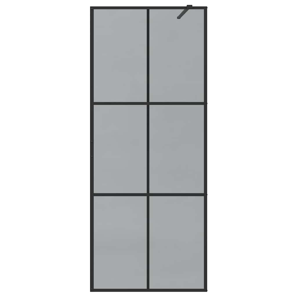 Parete Doccia Walk-in Nero 80 x 195 cm vetro temperato 42022042