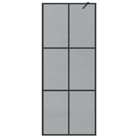 Parete Doccia Walk-in Nero 80 x 195 cm vetro temperato 42022042
