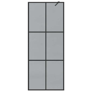 Parete Doccia Walk-in Nero 80 x 195 cm vetro temperato 42022042