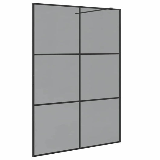 Parete Doccia Walk-in Nero 140 x 195 cm vetro temperato 42022046