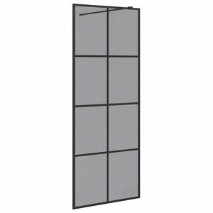 Parete Doccia Walk-in Nero 80 x 195 cm vetro temperato 42022047