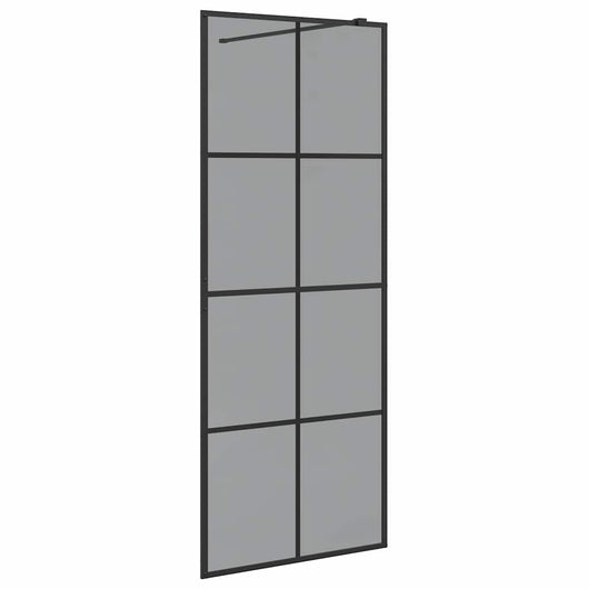 Parete Doccia Walk-in Nero 80 x 195 cm vetro temperato 42022047