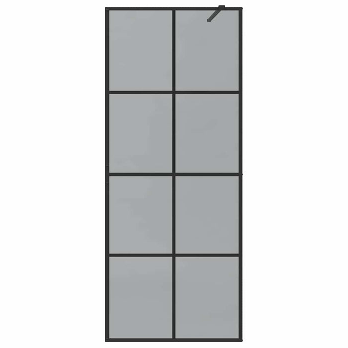 Parete Doccia Walk-in Nero 80 x 195 cm vetro temperato 42022047