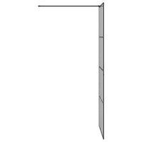 Parete Doccia Walk-in Nero 80 x 195 cm vetro temperato 42022047