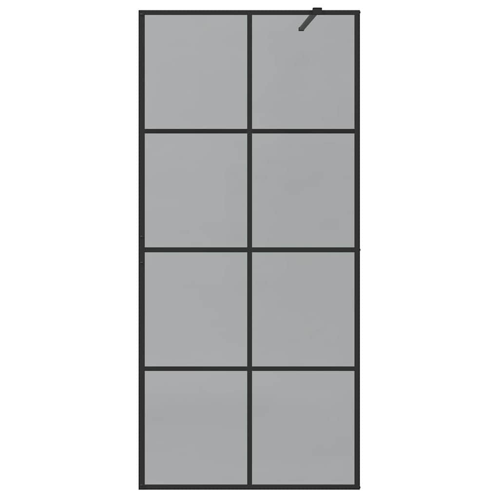 Parete Doccia Walk-in Nero 90 x 195 cm vetro temperato 42022048