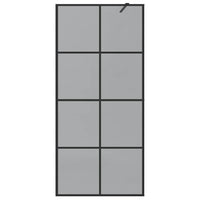 Parete Doccia Walk-in Nero 90 x 195 cm vetro temperato 42022048