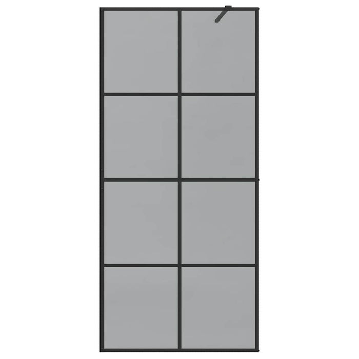 Parete Doccia Walk-in Nero 90 x 195 cm vetro temperato 42022048