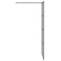 Parete Doccia Walk-in Nero 90 x 195 cm vetro temperato 42022048