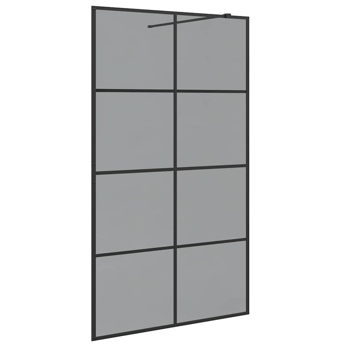 Parete Doccia Walk-in Nero 115 x 195 cm vetro temperato 42022050