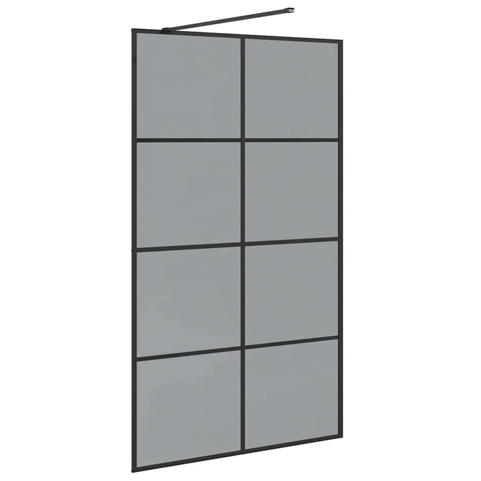 Parete Doccia Walk-in Nero 115 x 195 cm vetro temperato 42022050