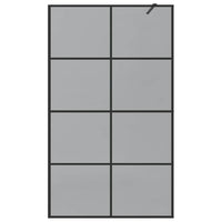 Parete Doccia Walk-in Nero 115 x 195 cm vetro temperato 42022050