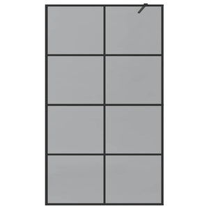 Parete Doccia Walk-in Nero 115 x 195 cm vetro temperato 42022050
